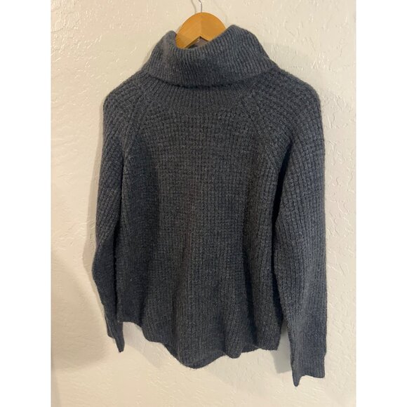 Kuhl Grey Sienna Long Sleeved Waffle Print Turtleneck Sweater - Picture 3 of 13